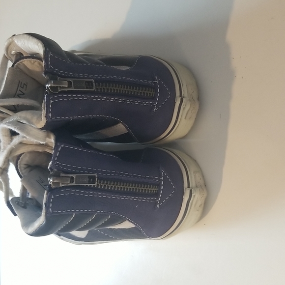 Unisex High Top Blue Vans - Picture 4 of 10